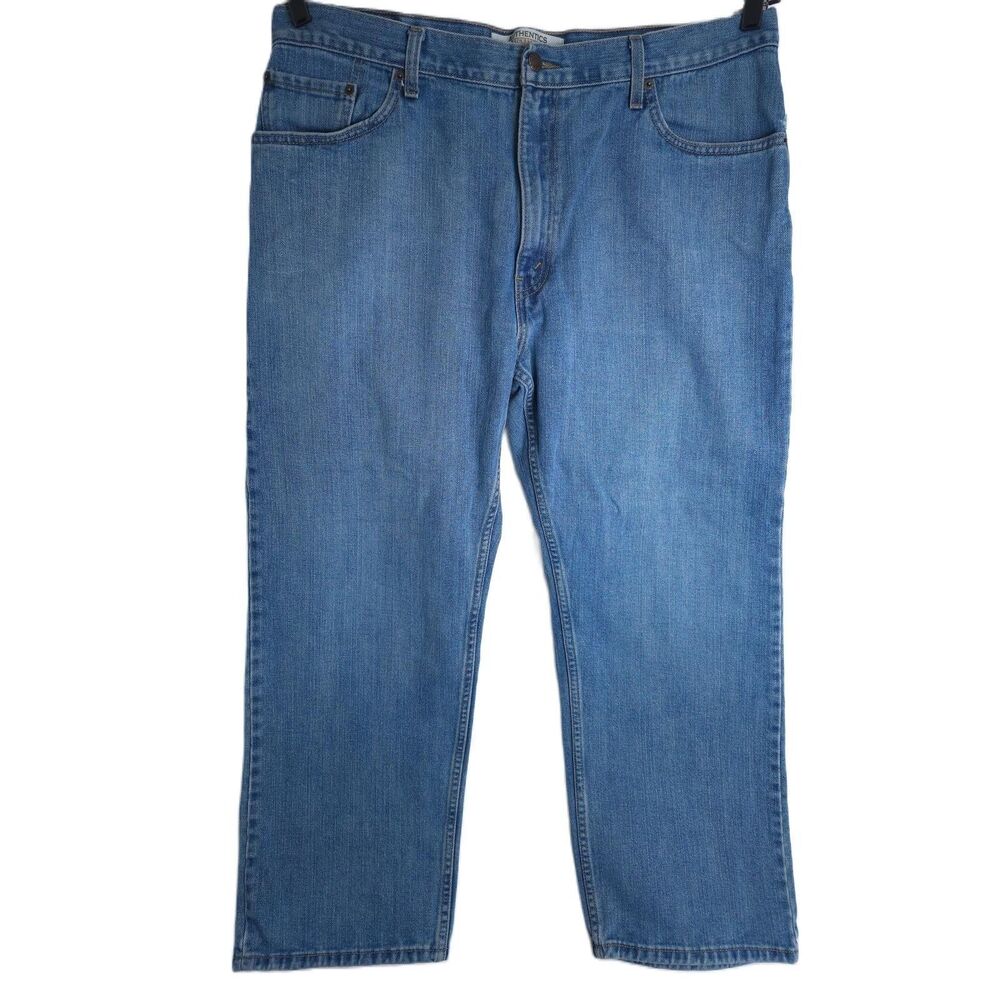 Authentics Signature by Levi Jeans Mens 40x30 Blue Denim Straight Classic Casual